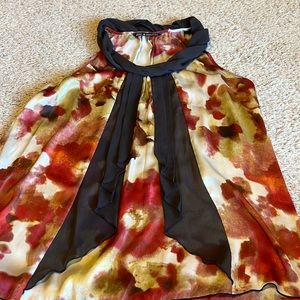 Fun color sleeveless blouse